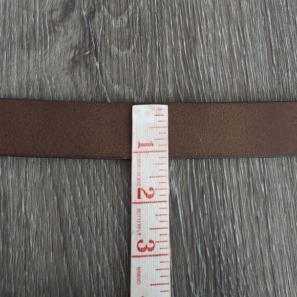 GAP Women's Brown Leather Belt Small - Picture 6 of 6